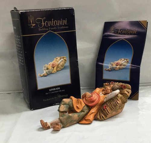 Fontanini by Roman Inc. Nativity Figure - Ephraim The Shepherd, Hand Sculpted & Painted, 5" Collection