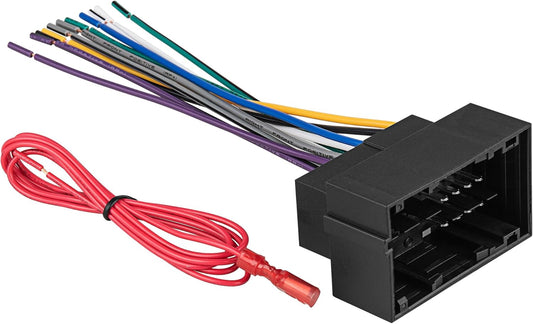 2013-Up RED WOLF Car Radio Wiring Harness Fit for Jeep Dodge Ram Chrysler Vehicles Install Aftermarket Stereo NAV