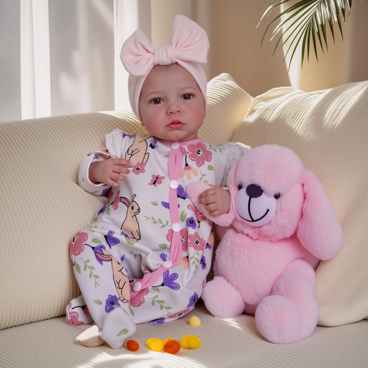 BABESIDE Reborn Baby Dolls - 20-inch Cute Soft Vinyl Realistic Baby Doll Real Life Baby Dolls with Complete Accessories Perfect for Cuddling, Playtime, and Gift Giving
