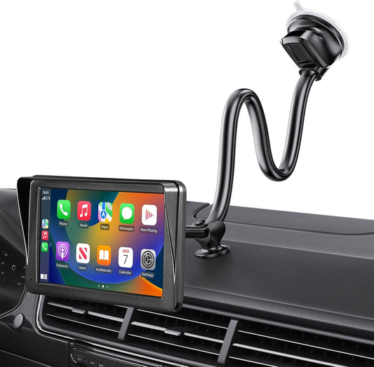 1Zero 14-Inch 7-11 Inch Windshield CarPlay Mount for Car, CarPlay Holder Mount with Long Arm, Flexible & Bendable