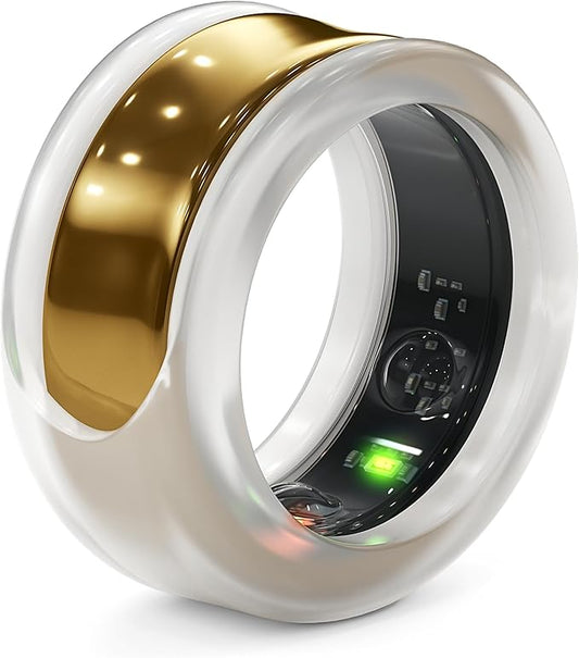 Rinfit Smart Ring Protector - Silicone Ring Enhancer for Active Lifestyle and Gym - StyleFit U.S. Design Patent - Frosted, Size 11
