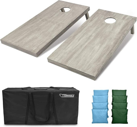 GoSports 4 ft x 2 ft Regulation Size Wooden Cornhole Boards Set - Includes Carrying Case and Bean Bags (Choose Your Colors) Over 100 Color Combinations