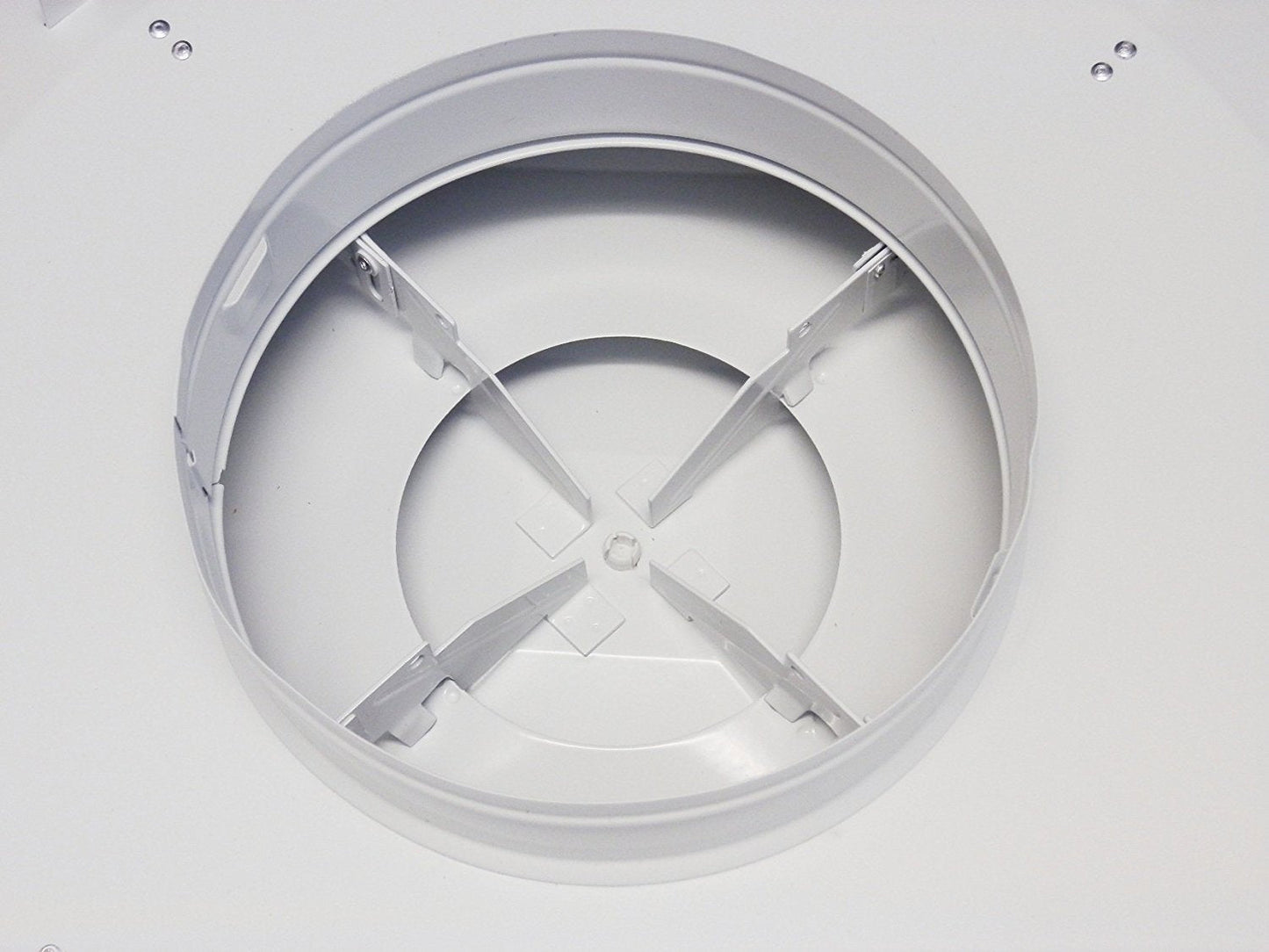 Drop Ceiling HVAC Supply Grille - for T-Bar Lay-in - 3 Coned - 24" x 24" - for 6" Vent Connection - Black