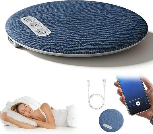 5.4 Hi-Fi Bluetooth Pillow Speaker, Ultra-Thin Under Pillow Sleep Speaker with White Noise & Sleep Timer, Perfect