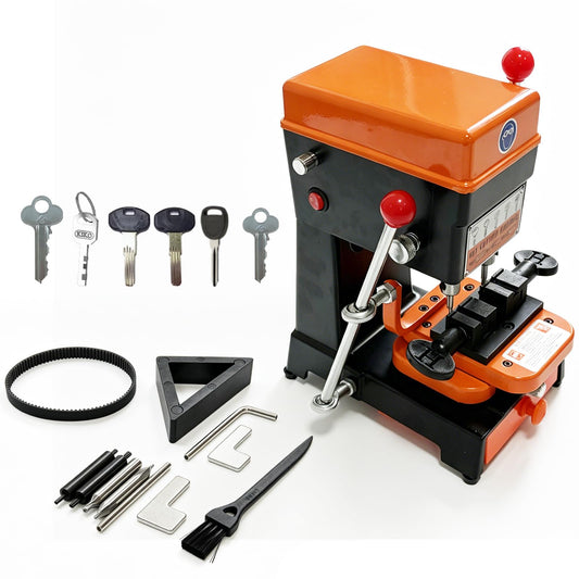 2026new B-668 Vertical Key Cutting Machine 110V220V Multifunctional Key Duplicator with Drill & Cutter, Portable Professional Key Copy Machine for Dimple, Cylindrical, Wave & Ball Keys, Locksmith Tool