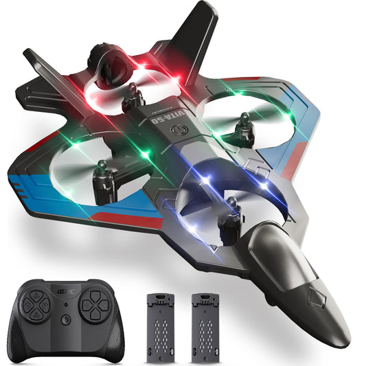 4DRC RC Planes Remote Control Airplanes for Kids, Foam Remote Control Planes for Kids Adults Beginners, Remote Control Helicopter Fighter Jet Drones for Kids Adults, 360° Flip Easy to Fly