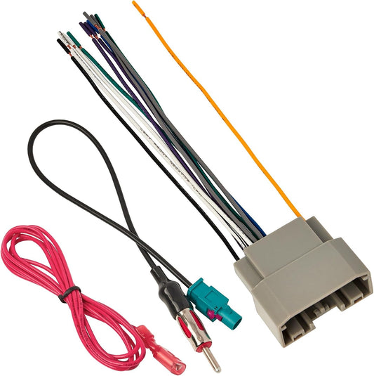 2007-2015 Dodge/2008-2016 Jeep/2004-2014 NuIth Stereo Wiring Harness with Antenna Adapter for Select Chrysler Upgrade