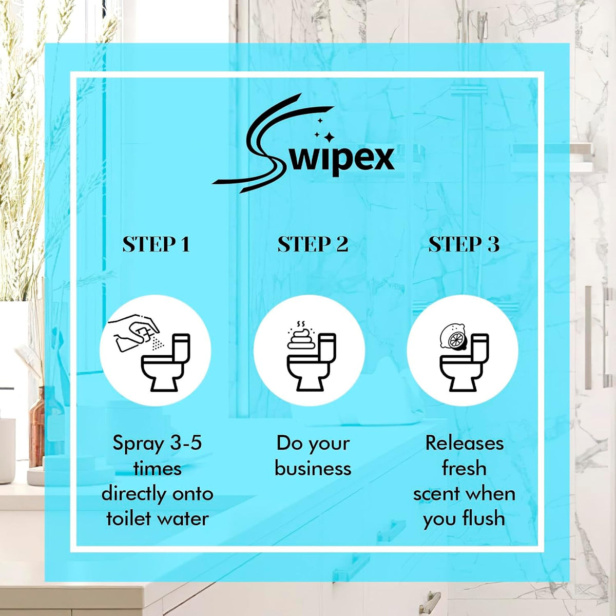Skiennix Toilet Spray - Poop Odor Eliminator | Travel Size Air Freshener, 1 FL.OZ, 3 Pack, Ocean Coconut Eucalyptus Scent