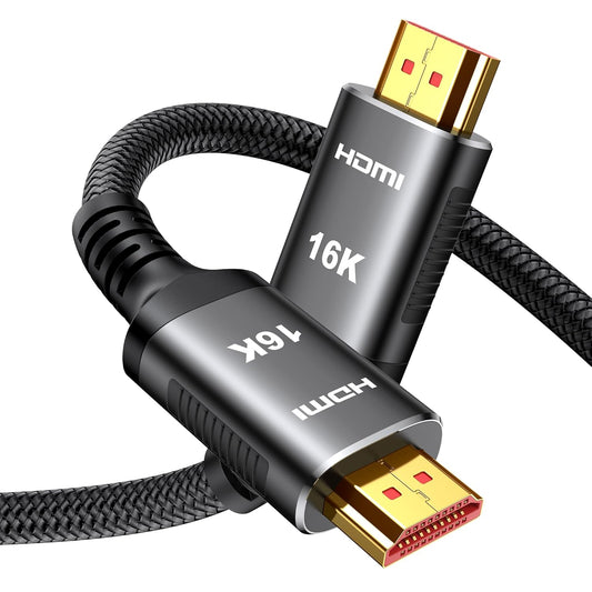 16K 10K 8K 96Gbps 3.3FT, 48Gbps 8K@120Hz, 4K@240Hz 2.3 Snowkids HDMI Cable Ultra High-Speed HDMI Cables Cord, HDCP
