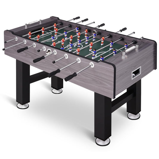 58 Inch Large Size Foosball Table Adult Size, Full Size Soccer Game Table w/2 Balls, Leg Levelers & Heavy-Duty Legs, Durable Arcade Football Table for Game Room, Home, Office, Party
