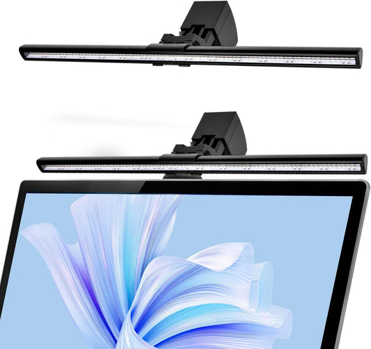 3 Home&Office-40cm Computer Monitor Lamp, Screen Light Bar Eye Caring, Keyboard Lamp with Clamp/Adjustable Brightness