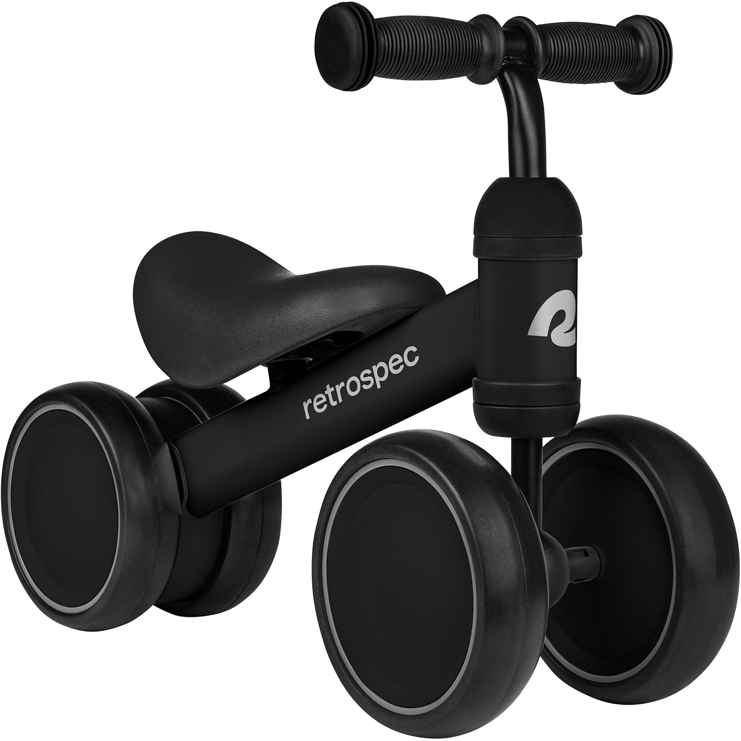 Retrospec Cricket Baby Balance Bike, 4-Wheel Ride-On Toy for Ages 12-24 Months – First Bike & Toddler Bike for 1 Year Old Boys & Girls, First Birthday Gift