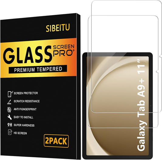 2 Pack A9 11 Inch 2023, 9H A9+ 5G (SM-X210/X216/X218), SIBEITU Screen Protector for Samsung Galaxy Tab Plus HD Hardness