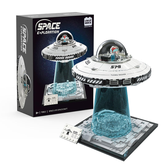 UNCLE BRICK Space UFO Spaceship Building Sets, Galaxy Interstellar Spaceship Sets,Collection Creative Star Spaceship Building Kit for Animation Fans,for Boys and Gril Age 8-12