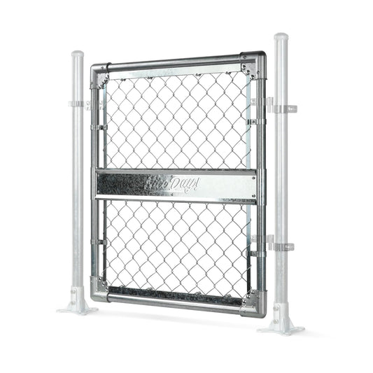 3x3FT(31.5"W x 35.5"H) Heavy Duty Galvanized Steel Chain Link Gate, Durable Outdoor Fence Gate Easy Installation for Backyard丨Garden丨Pet Yard