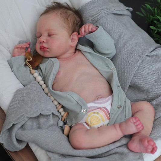 Anano Realistic Reborn Baby Dolls Silicone Full Body 20 Inch Full Silicone Baby Doll Newborn Boy Lifelike Babies Reborn Toddler Doll Real Life Babys Dolls Anatomically Correct