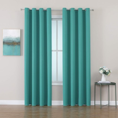 ChrisDowa Room Darkening Curtains - Thermal Insulated Blackout Panels Set | Teal, 52 x 120 Inches