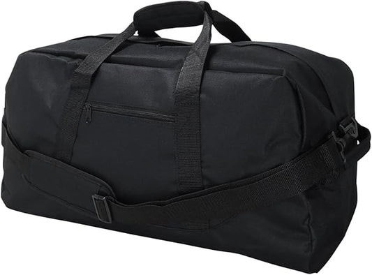DALIX 18" Two Tone Duffle Bag Medium Black Red Blue Gold Pink Purple Gray