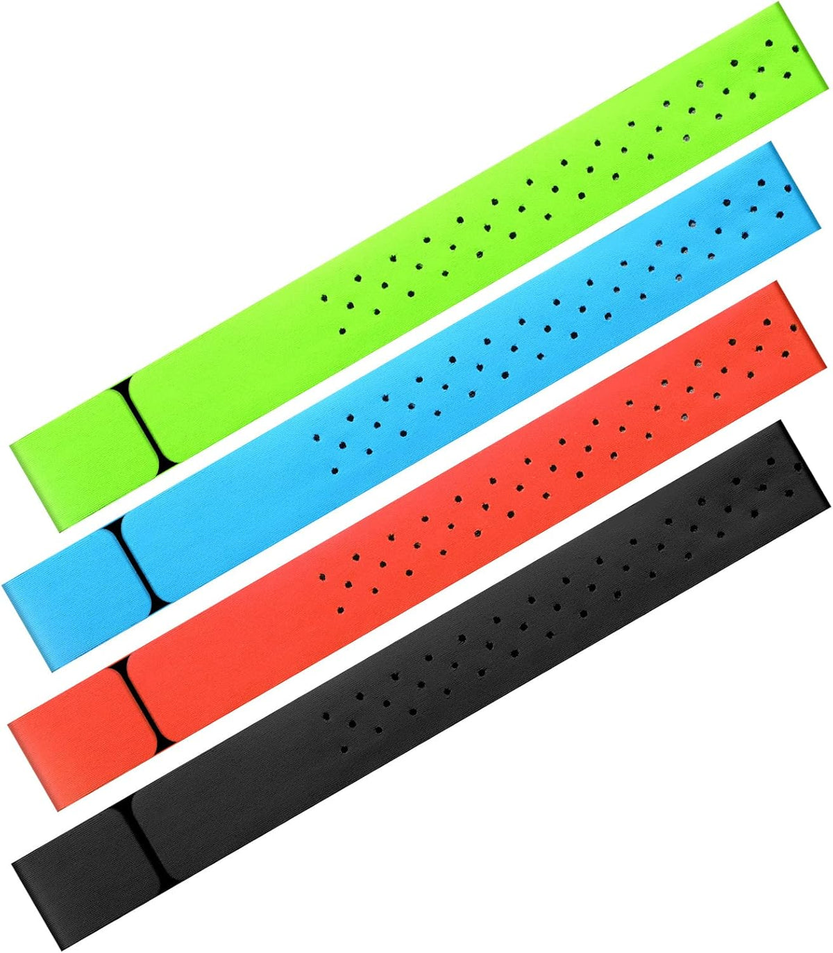 4 Adjustable(0.8 15.8 Inch,Black, Oudain Pcs Heart Rate Monitor Replacement Strap Band, Soft Heart Rate Monitor Armband