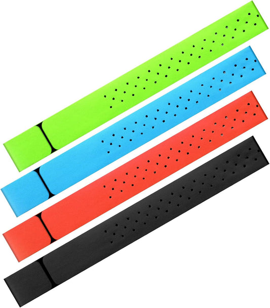 4 Adjustable(0.8 15.8 Inch,Black, Oudain Pcs Heart Rate Monitor Replacement Strap Band, Soft Heart Rate Monitor Armband