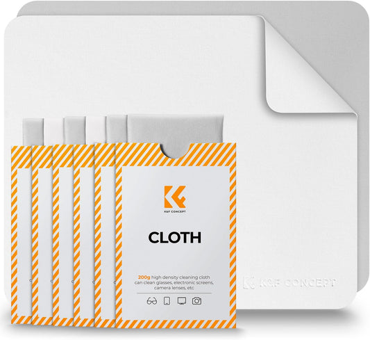 30 Pack Headset, K&F CONCEPT Lens Cleaning Cloth | Microfiber Cleaning Cloth | Glasses Cleaning Cloths | Eyeglass Lens