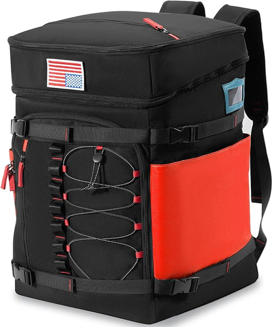 Ski Boot Bag, 65L Ski Boot Bag Backpack Large Ski Boot Travel Backpack Waterproof Ski Bag Ski Equipment Bag for Skis Snowboard & Accessories