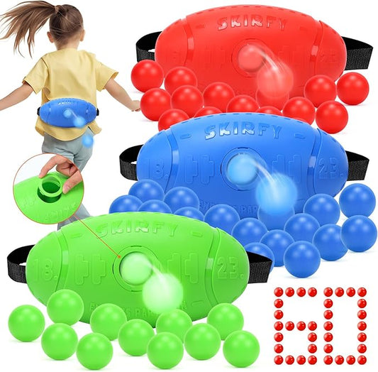 Skirfy Shaking Swing Balls Party Game,3 Pack Floor Game Party Favor Carnival Birthday Game for Kids Adult with 60 Balls, Outdoor Indoor Toys for Boys Girls, 4th of July Games Kids Toys