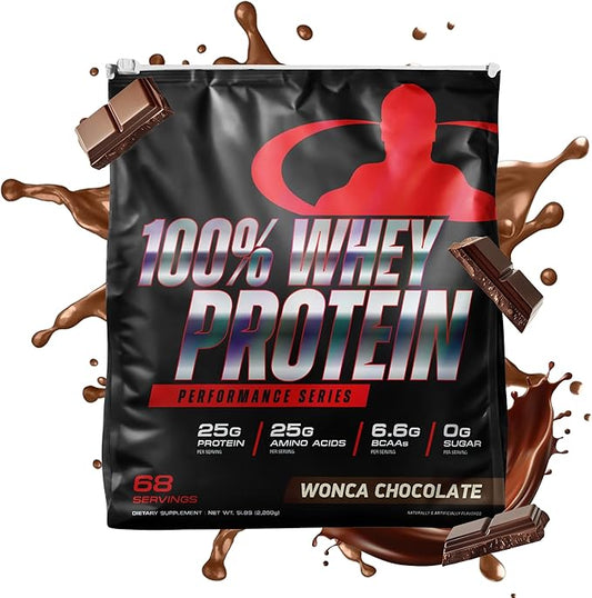 Goliath Labs 100% Whey Protein, Cold Filtered Whey Protein - Rapid Amino Acid Delivery - Natural Coco for a Rich Chocolate Flavor - Tub Weighs 5 Pounds, Contains 68 Servings