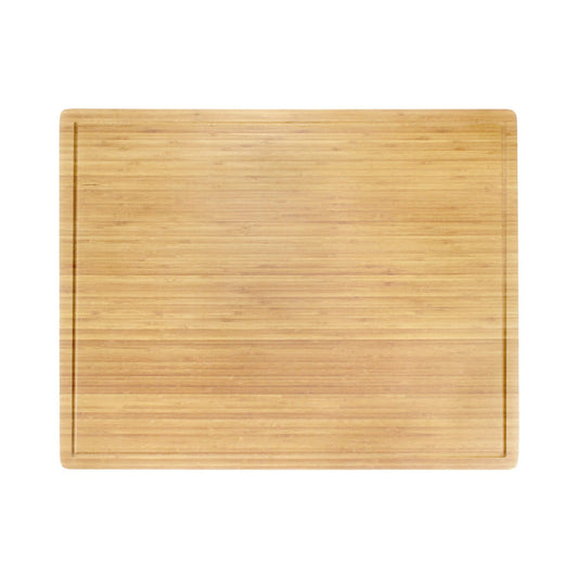 BambooMN Bamboo Burner Cover Cutting Board - 3 Ply - Extra Large - Grooved/Flat (30" x 24" x 0.75") - 2 Pieces