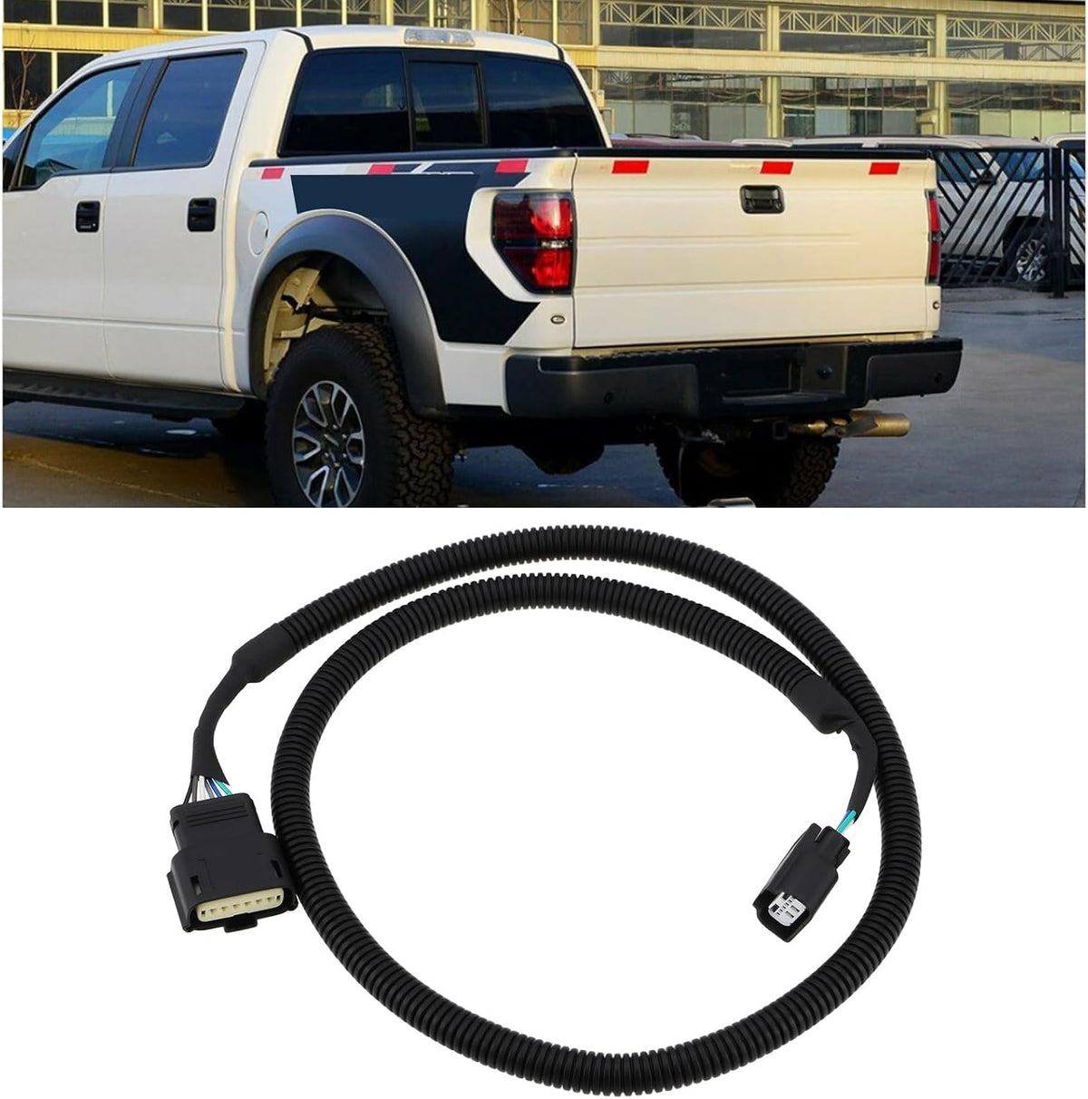 Micro Traders FC3Z-14A412-A F-250 F-350 F-450 F-550 Car Tailgate Backup Camera Wiring Harness Compatible with Ford