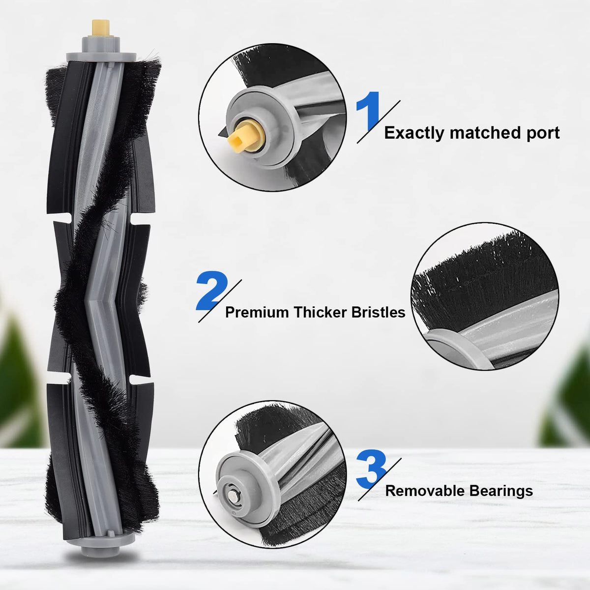 Replacement Parts for ECOVACS DEEBOT X1 OMNI Turbo T10 T20 Omni T20/T20 Max/T20 Pro Robot Vacuum Cleaner - Spare Accessories Kit Include 1 Main Brush 4 Side Brushes 4 Filter 4 Mop Pads 2 Dust bag