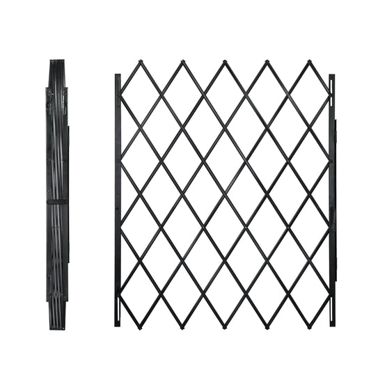 50LBS Heavy-Duty Steel 12'' to 48" W x 79" H Folding Door Expand Gate, Security Scissor Gates