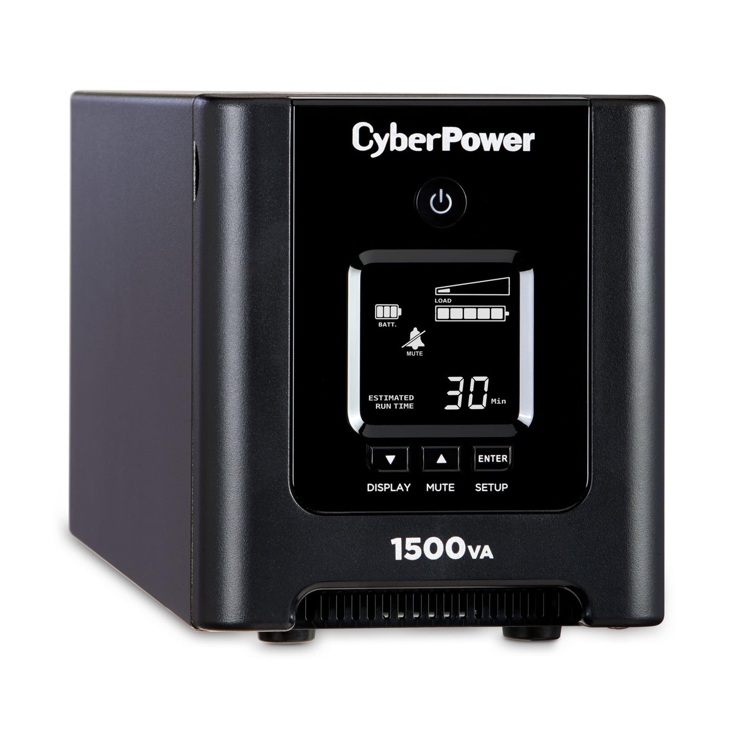 CyberPower OR1500PFCLCD PFC Sinewave UPS System, 1500VA/1050W, 8 Outlets, AVR, Mini-Tower