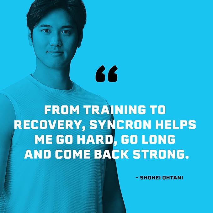 Syncron Pre Workout Sports Drink Endorsed by Shohei Ohtani, Aluminum Bottled, Sugar Free Pre Workout with L Arginine, L Citrulline & BCAAs for Athletes & Training, Watermelon Kiwi, 6 Pack, 2 oz
