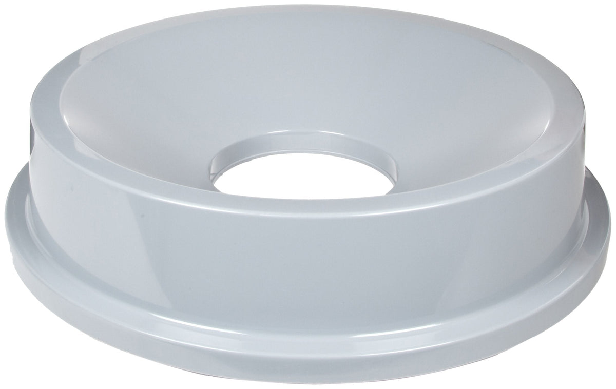 Rubbermaid Commercial Products Trash Can Funnel Top/Lid 32-Gallon Gray Hands-Free Disposable Compatible with The Rubbermaid 32-Gallon Garbage Bins for Indoor/Outdoor/Garage