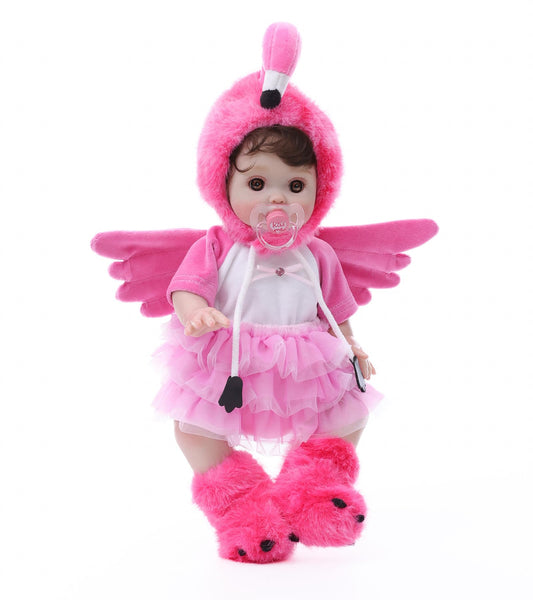 Cloveray Reborn Baby Dolls, 18 Inch Large Realistic Hand-Rooted Hair Lifelike Baby Dolls with Accessories for 3+ Year Old Girls Gifts, Pretend Play, Collection