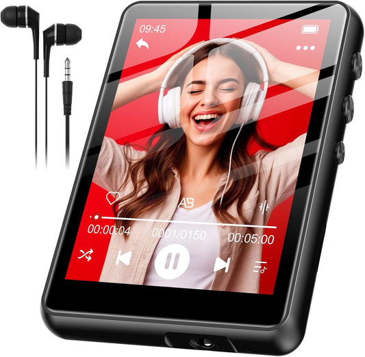 SWOFY 128GB MP3 5.4, M4 2.4" Player with Bluetooth Music Player with Touch Screen, Portable HiFi Lossless Sound with FM