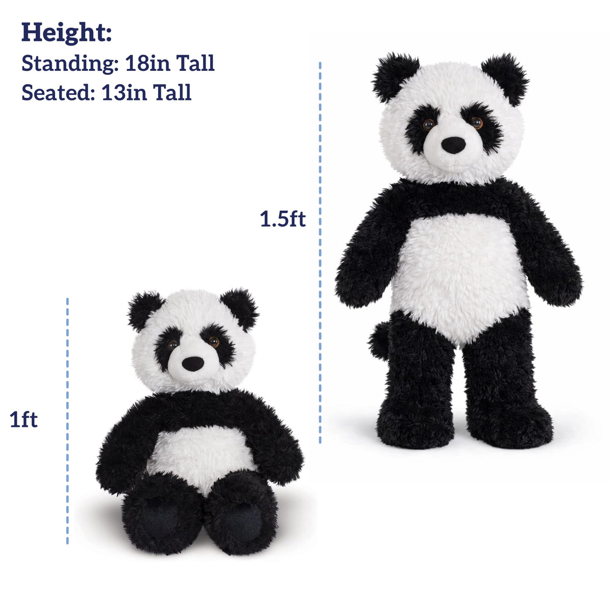 Vermont Teddy Bear 18 Inch Panda Stuffed Animal | Soft Panda Plushie | Cute Panda Plush Toy Gift | Perfect Easter Panda Bear Stuffed Animal | Cuddly Plush Toys for Kids and Adults