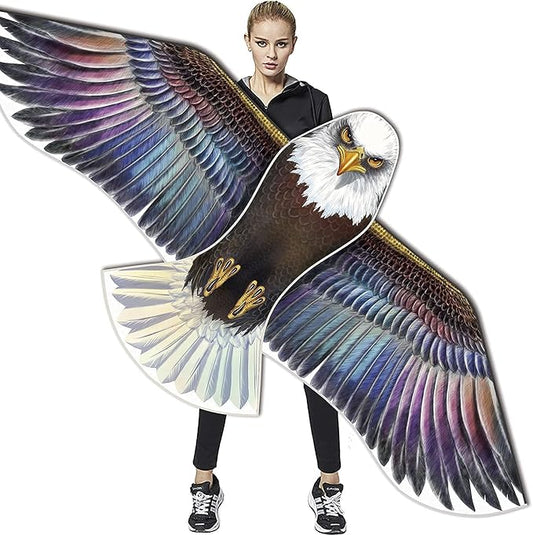 HONBO Eagle Kites for Adults and Kids,Easy to Fly for Beach Trip, Outdoor Activities-Wingspan 73”-200ft Line with Swivel-Bonus Durable Polyester Bag