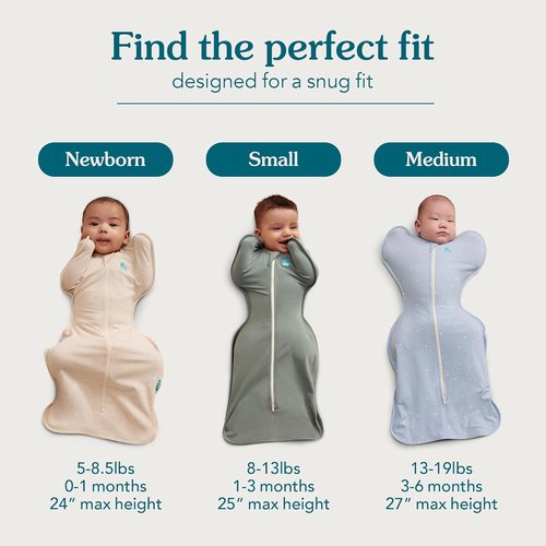 Love To Dream Swaddle UP - Baby Sleep Sack for Self-Soothing | Snug Fit, 1.0 TOG, Newborn 5-8.5 lbs, Powder Pink Twinkle