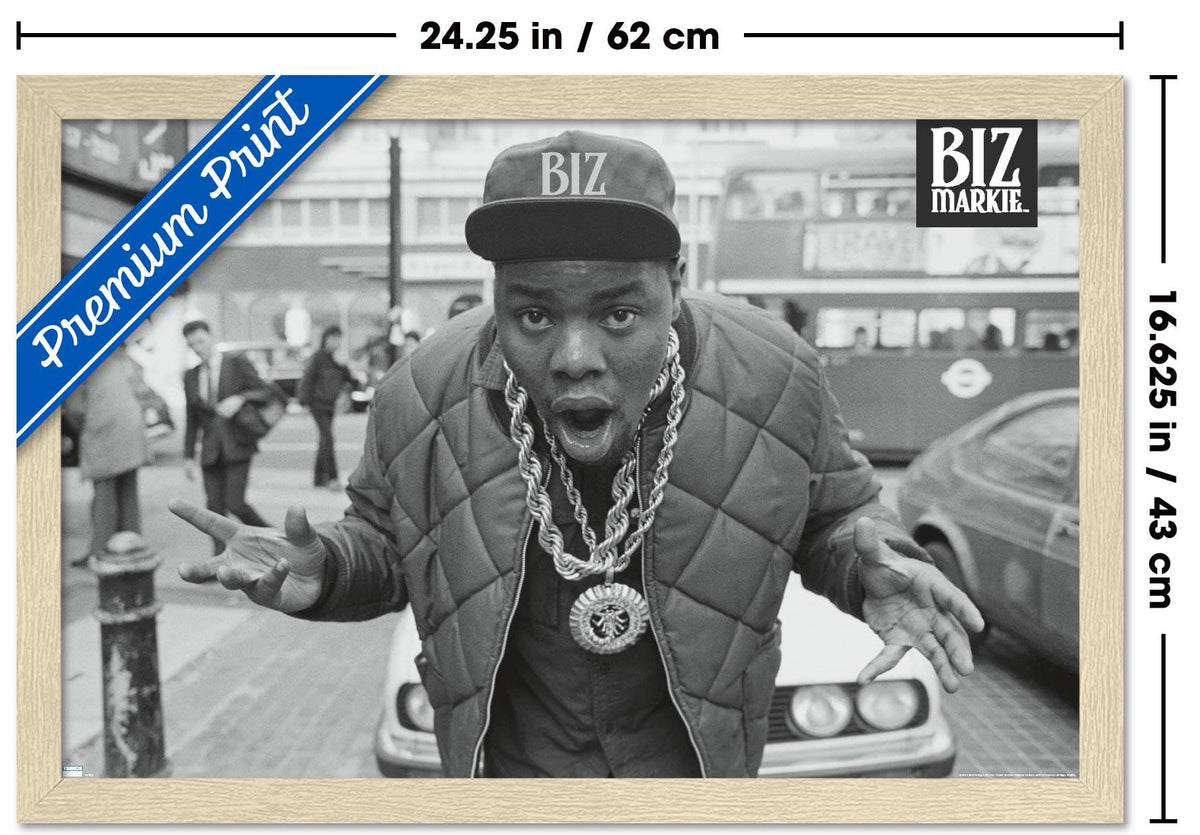 Trends International Biz Markie - London Street Wall Poster, 22.4L x 14.7W, Blonde Framed Version