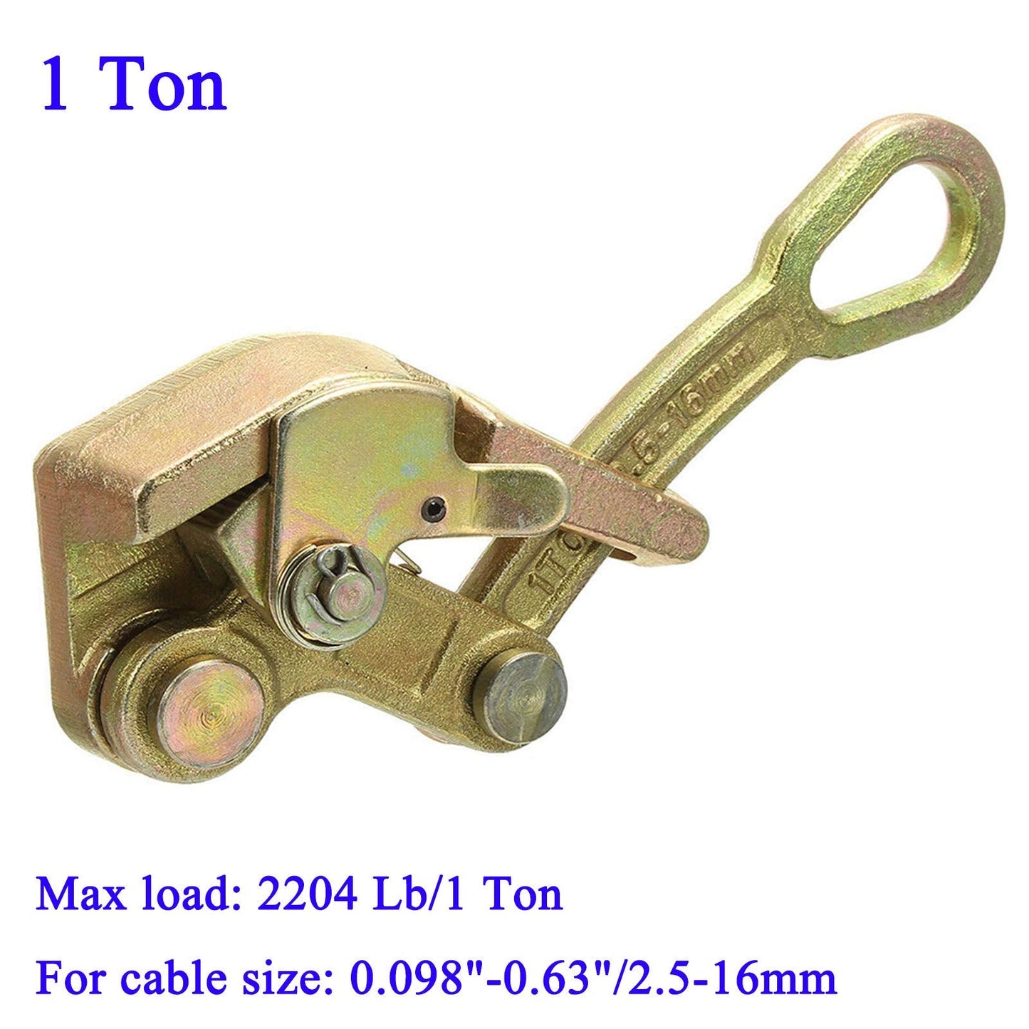 Wogoboo Cable Grip Wire Gripper Steel Cable Puller Tool for Wire Rope,Pulling 2204 Lbs(1 Ton)