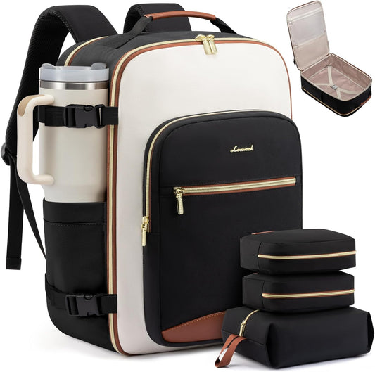 Backpack 40L Backpack 17" 3 Packing LOVEVOOK Large Travel for Women & Men, Carry on for Airplanes, TSA Personal Item