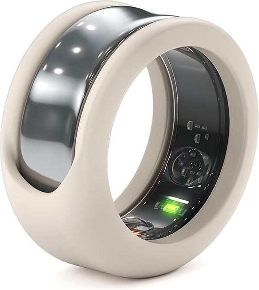 Rinfit Smart Ring Protector - Silicone Ring Enhancer for Active Lifestyle and Gym - StyleFit U.S. Design Patent - Stone, Size 10