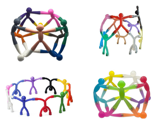 MAGMEN Magnetic Fidget Toys 40PC Ultimate Set - 20 Classic + 20 Enhanced Grip X3 - STEM Travel Toys Kids ADHD Autism - Easter Basket Stuffers Family Pack - Desk Toys Adults