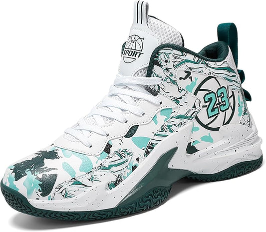 Boys Basketball Shoes Breathable Indoor Athletic Shoes Youth Outdoor Fashion Sneakers Comfortable Basketball Shoes for Girls