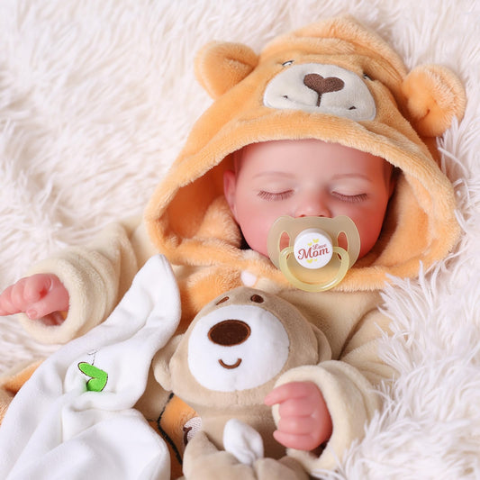 BABESIDE Lifelike Reborn Baby Dolls - Sleeping Realistic Newborn Soft Body Real Life Girl Dolls with Accessories Gifts for Kids Age 3 + & Collection, 20 inches