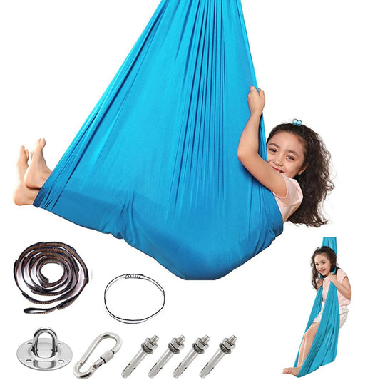 Sensory Swing for Kids Special Need Hardware Included, Indoor Outdoor Hanger for Calming & Relaxing, Cuddle Swing Happy for Autism, ADHD Therapy Aspergers Hug Like Snuggle Swing Hammock Sensory Chair