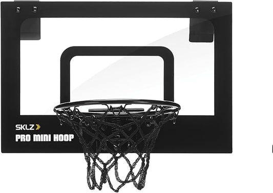 SKLZ Pro Mini Indoor Basketball Hoop - Over The Door ??Portable - Great For Home, Dorms, Offices, and Gifts