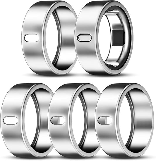 5 Pack Cover Compatible with Oura Ring Gen 4/Oura Ring Gen 3 Horizon/Heritage, Surport Charging with Cover on, Anti-Scratch TPU Protector for Oura Rings Accessories Women Men (Size 9)